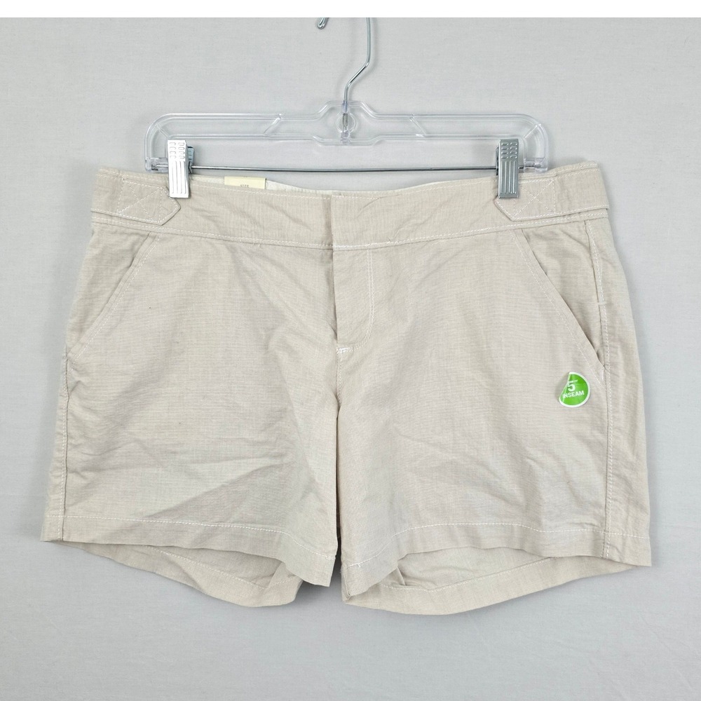Old Navy Zipper Button Low Rise Shorts with Stretch Light Brown 12 New